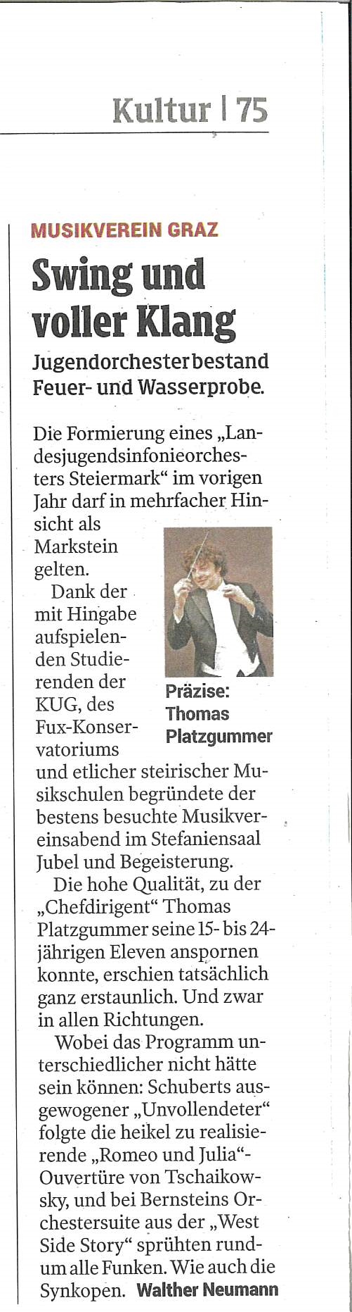 Presseartikel Kleine Zeitung